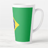 Tasse Latte Drapeau du Brésil (Droite)