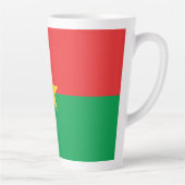 Tasse Latte Drapeau du Burkina Faso patriotique (Droite)