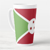 Tasse Latte Drapeau du Burundi (Angle gauche)