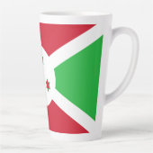 Tasse Latte Drapeau du Burundi patriotique (Droite)