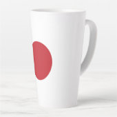 Tasse Latte Drapeau du Japon (Angle droit)