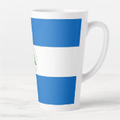 Tasse Latte Drapeau du Nicaragua (Droite)