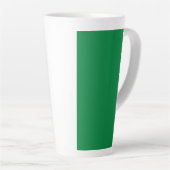 Tasse Latte Drapeau du Nigeria (Angle droit)