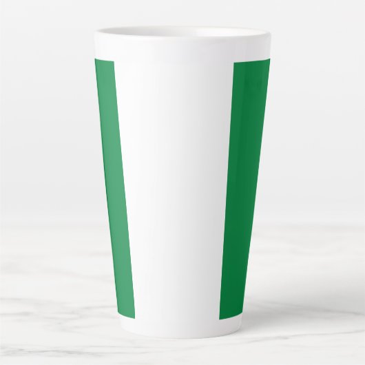 Tasse Latte Drapeau du Nigeria (Devant)