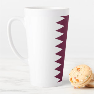 Tasse Latte Drapeau du Qatar
