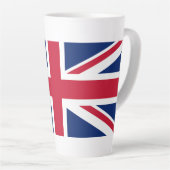 Tasse Latte Drapeau du Royaume-Uni (Angle droit)