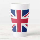 Tasse Latte Drapeau du Royaume-Uni (Devant)