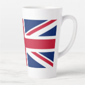 Tasse Latte Drapeau du Royaume-Uni (Droite)