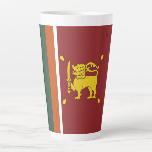Tasse Latte Drapeau du Sri Lanka
