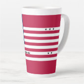 Tasse Latte Drapeau en latte de l'atoll de Bikini Patriotique (Angle droit)