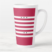 Tasse Latte Drapeau en latte de l'atoll de Bikini Patriotique (Droite)