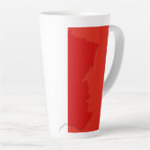 Tasse Latte drapeau français (Angle droit)