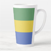 Tasse Latte Drapeau Gabon (Droite)
