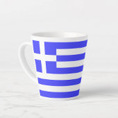 Tasse Latte Drapeau grec total