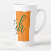 Tasse Latte Drapeau irlandais grand (Droite)