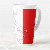 Tasse Latte Drapeau italien (Angle droit)