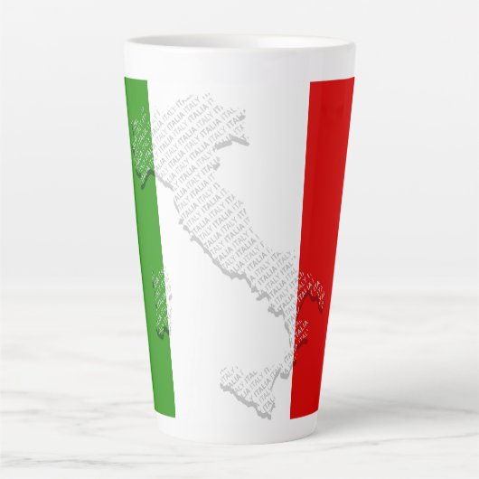 Tasse Latte Drapeau italien (Devant)