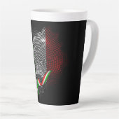 Tasse Latte Drapeau italien (Angle droit)
