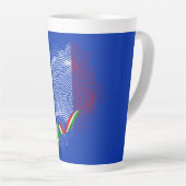 Tasse Latte Drapeau italien (Angle droit)