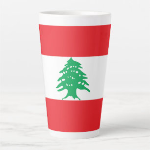 Tasse Latte Drapeau libanais