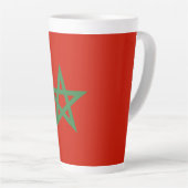 Tasse Latte drapeau marocain (Angle droit)