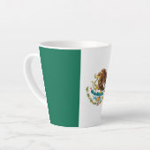 Tasse Latte Drapeau mexicain - Drapeau mexicain (Angle gauche)