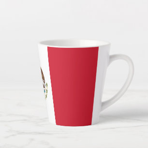 Tasse Latte Drapeau mexicain - Drapeau mexicain