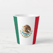 Tasse Latte Drapeau mexicain - Drapeau mexicain (Devant)