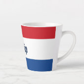 Tasse Latte Drapeau néerlandais personnalisé (Droite)