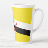 Tasse Latte Drapeau patriotique de Brunei (Droite)