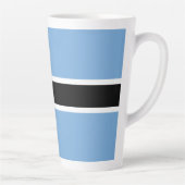 Tasse Latte Drapeau patriotique du Botswana (Droite)