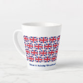 Tasse Latte Drapeau patriotique Union Jack UK Hospitality (Angle gauche)