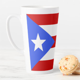 Tasse Latte Drapeau Porto Rico