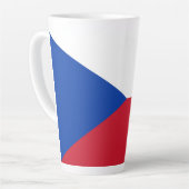 Tasse Latte Drapeau République tchèque (Angle gauche)