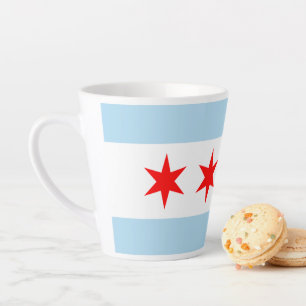 Tasse Latte Drapeau Souvenir Chicago