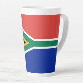 Tasse Latte drapeau sud-africain (Angle droit)