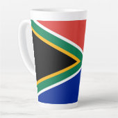 Tasse Latte drapeau sud-africain (Angle gauche)