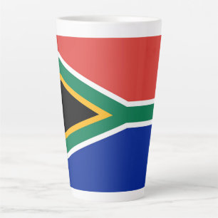 Tasse Latte drapeau sud-africain