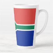 Tasse Latte drapeau sud-africain (Droite)
