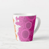 Tasse Latte Drapeau Super bohème Bubbly Lesbian Pride Abstrait (Angle droit)