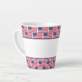Tasse Latte Drapeau sur mesure Hospitality USA (Angle gauche)