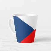 Tasse Latte Drapeau tchèque (Angle gauche)