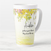 Tasse Latte Dreamcatcher avec chat | Suivez vos rêves (Angle droit)