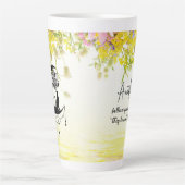 Tasse Latte Dreamcatcher avec chat | Suivez vos rêves (Devant)