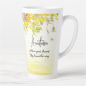 Tasse Latte Dreamcatcher avec chat | Suivez vos rêves (Droite)