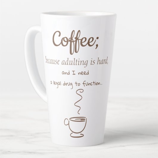 Tasse Latte Drogue légale (Angle gauche)