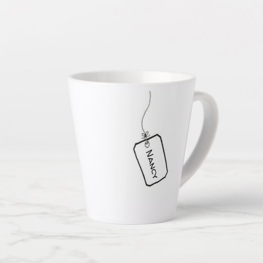 Tasse Latte Drôle (Angle droit)