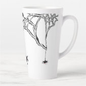 Tasse Latte Drôle Aiders Cartoon Cust. Musique en latte blanch (Droite)