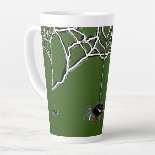 Tasse Latte Drôle Aiders Cartoon Cust. Musique verte latte