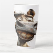 Tasse Latte Drôle âne art design (Devant)